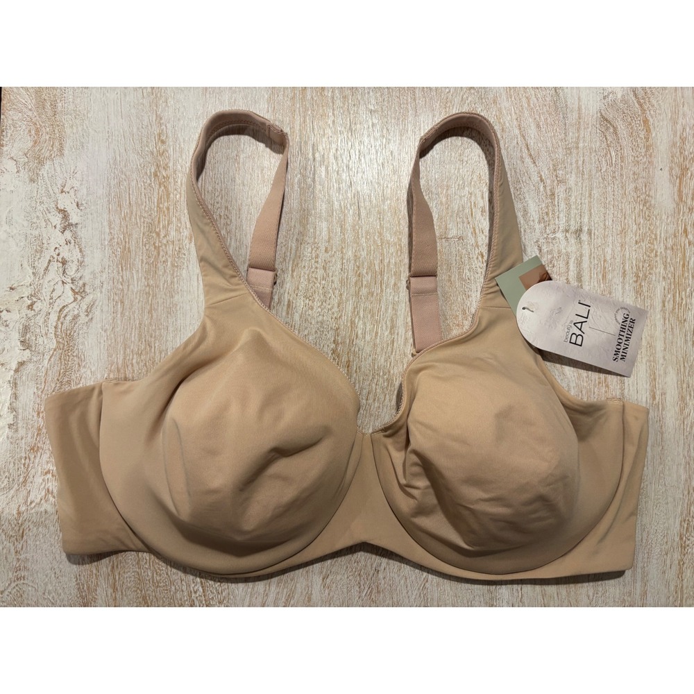 Bali 42C Smoothing Minimizer Bra‎ Womens Tan DFB115